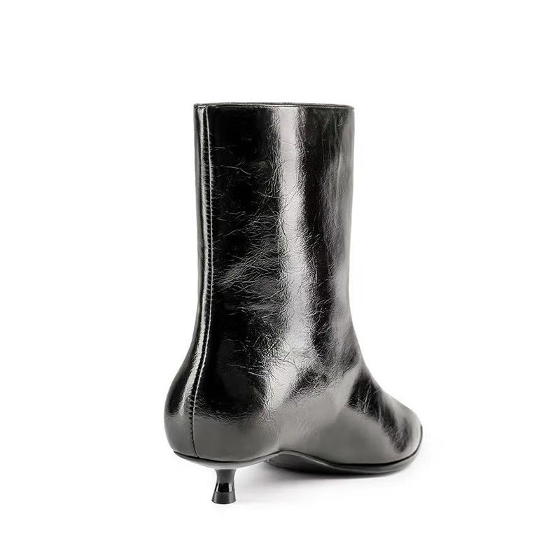 New Fall Winter Women Black Sh - Leather Classic Strap 评论和价格