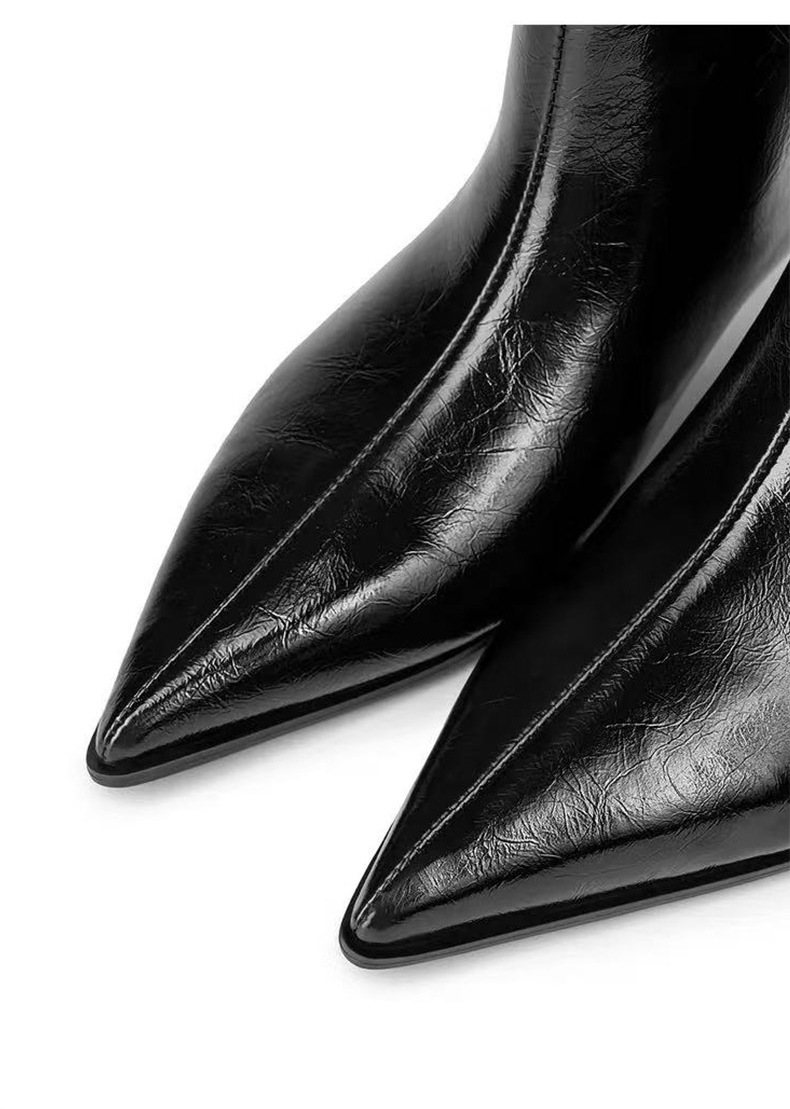 New Fall Winter Women Black Sh - Leather Classic Strap 评论和价格