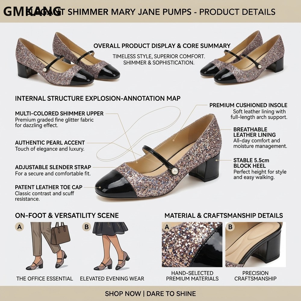 Classic Mary Jane Platform Sho - Leather Classic Strap 评论和价格